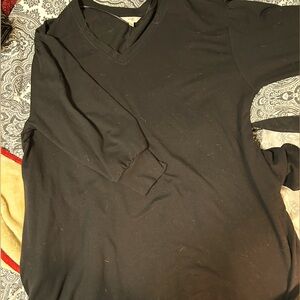 Black cardigan sweater